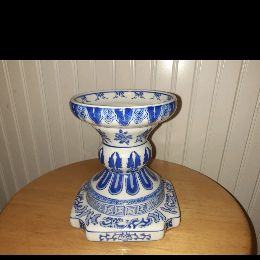 Andrea By Sadek Vintage Candle Stick Holder Botanical Decorative Collectors Item
